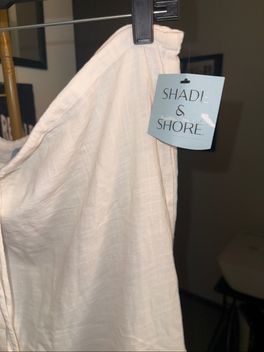 Shade & Shore Cream Strapless Maxi - Picture 3 of 5